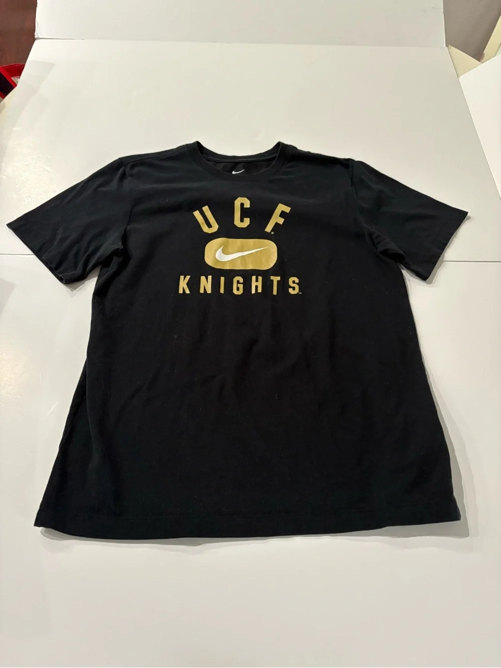Nike Black UCF Knights Short Sleeve Dri Fit Tee with Gold Logo